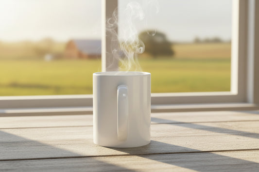 Garlic & Coffee Ceramic Mug â âCaffeine First, Cloves Alwaysâ (11oz/15oz) - Dick's Stinkin' Good Garlic