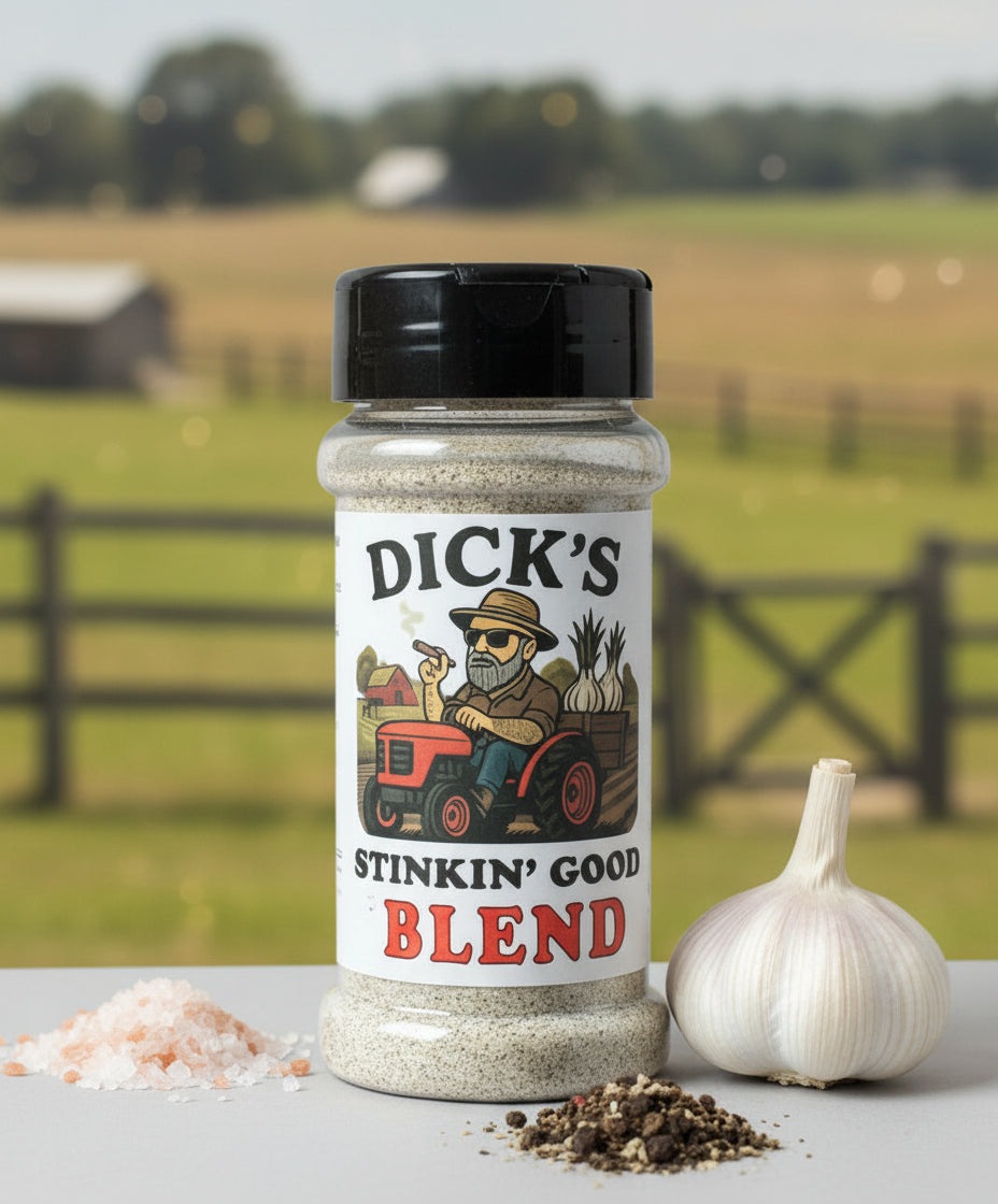 Dick's Stinkin' Good Blend - 100% Organic Heirloom Garlic / Himalayan Pink Salt / Organic Black Pepper