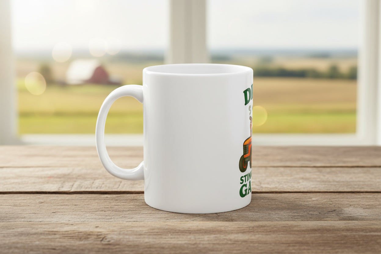Garlic & Coffee Ceramic Mug — “Caffeine First, Cloves Always” (11oz/15oz) - Dick's Stinkin' Good Garlic
