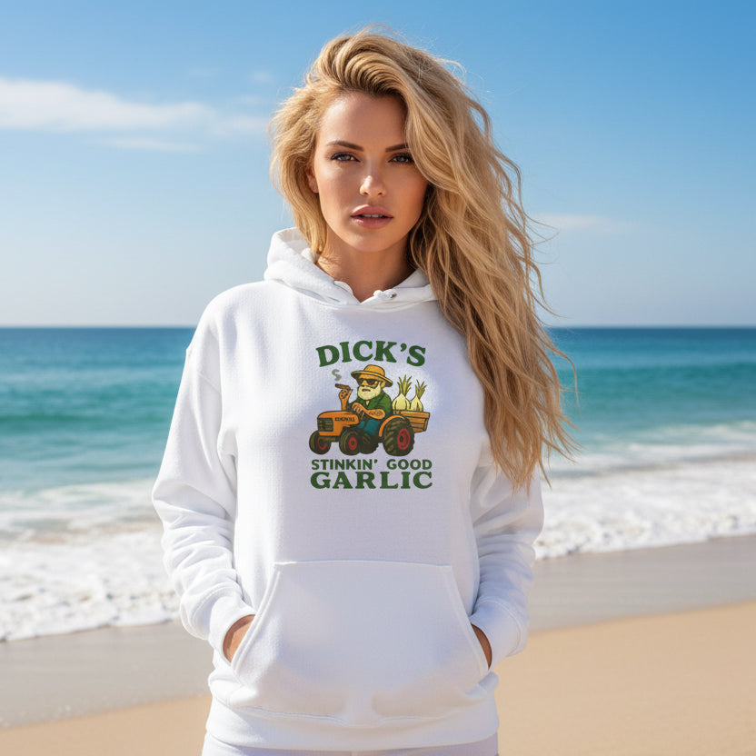 Unisex Heavy Blend™ Hooded Sweatshirt - Dick's Stinkin' Good Garlic