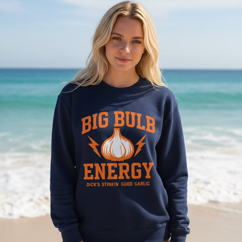 Unisex Garment-Dyed Sweatshirt - Dick's Stinkin' Good Garlic