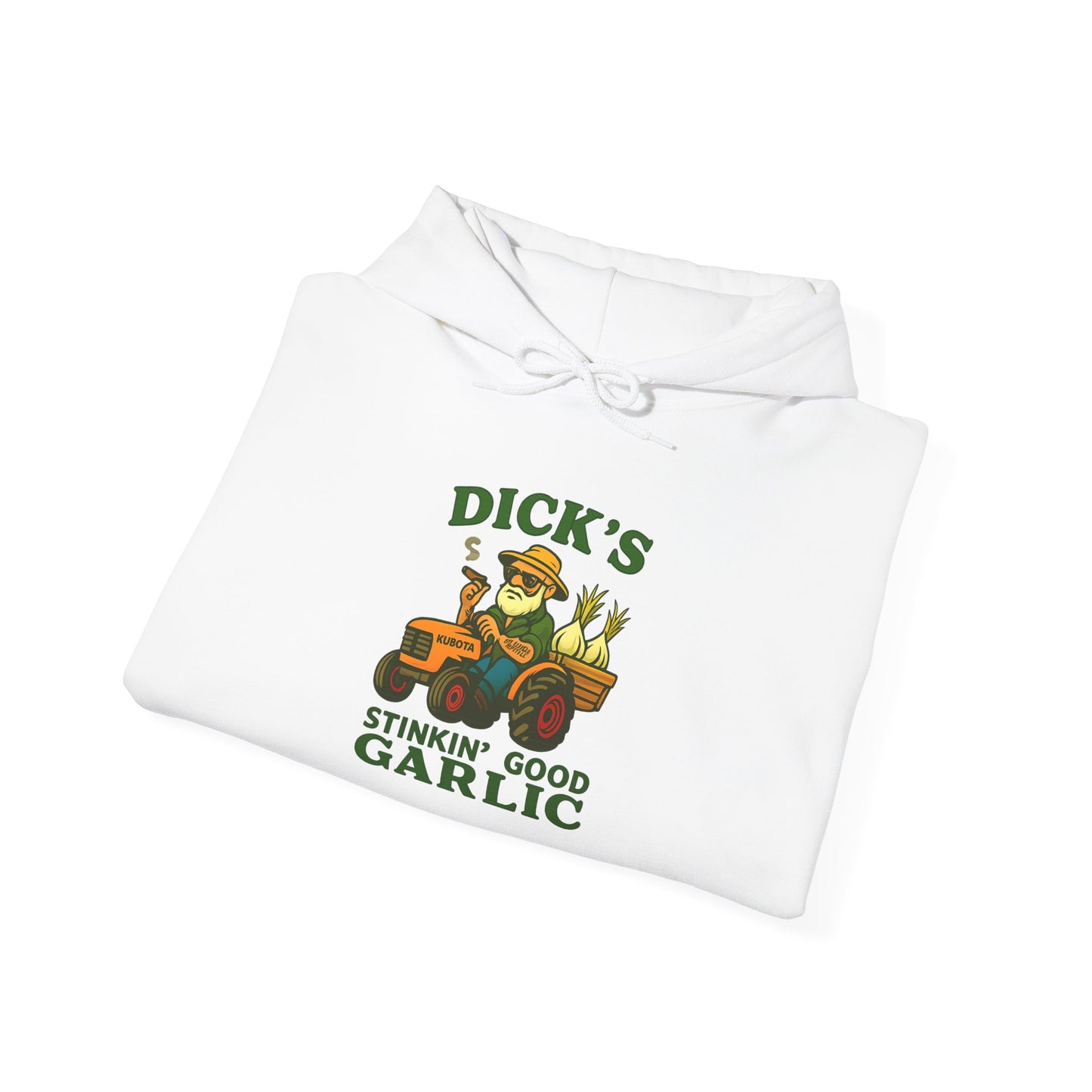 Unisex Heavy Blend™ Hooded Sweatshirt - Dick's Stinkin' Good Garlic