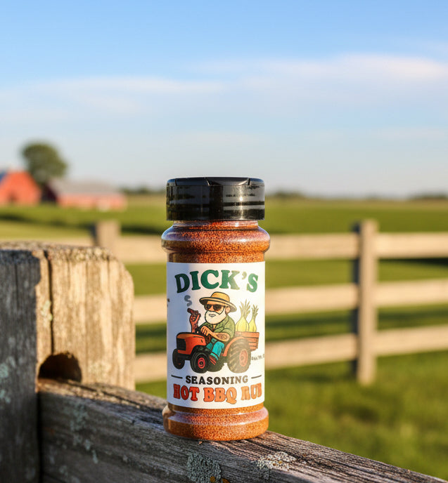 Dick's Stinkin' Good HOT BBQ Rub- 100% Organic Heirloom Garlic / Spices - Dick's Stinkin' Good Garlic
