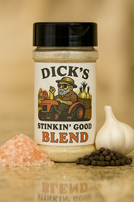 Dick's Stinkin' Good Blend - 100% Organic Heirloom Garlic / Himalayan Pink Salt / Organic Black Pepper
