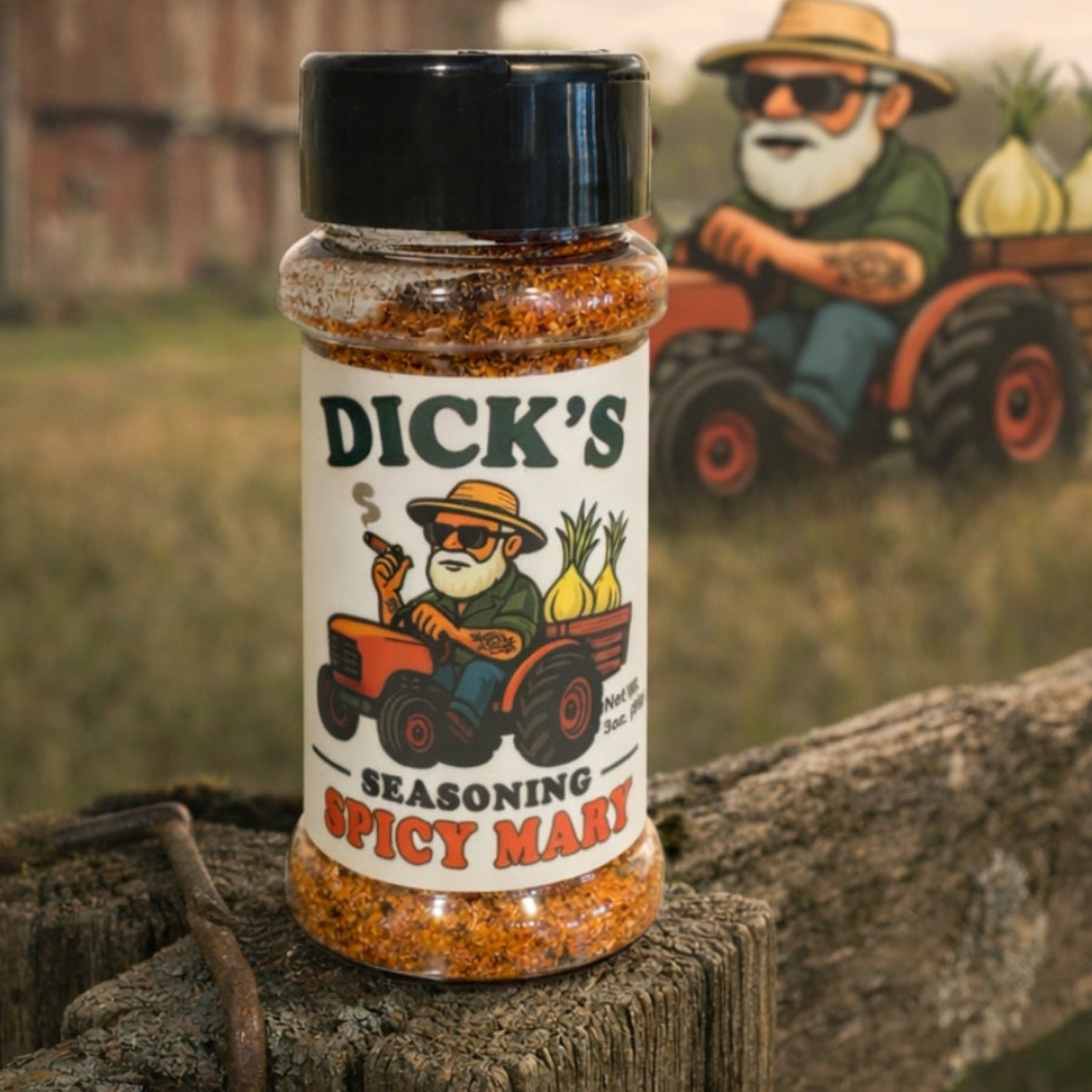 Dick's Stinkin' Good Spicey Mary - 100% Organic Heirloom Garlic / Spices - Dick's Stinkin' Good Garlic
