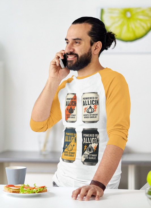 Powered By Allicin 3/4 Sleeve Shirt