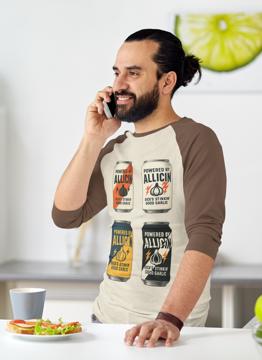 Powered By Allicin 3/4 Sleeve Shirt